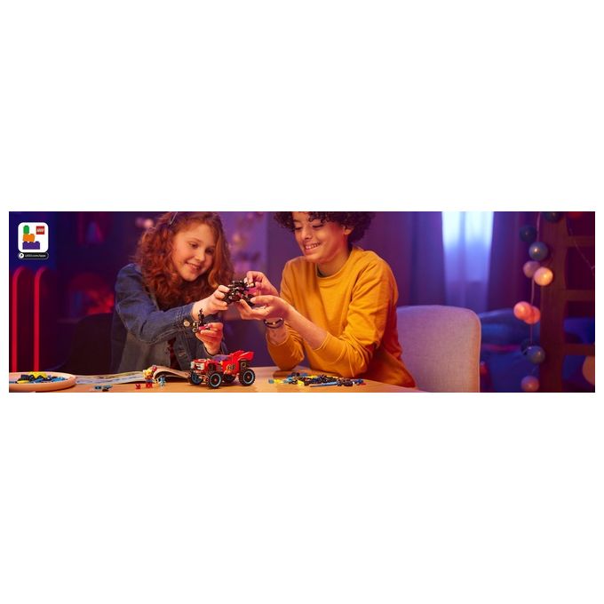 LEGO DREAMZzz 71458 Auto-Coccodrillo, Giocattolo 2in1 da Monster Truck a Macchina-Animale con Jayden e il Cacciatore Notturno