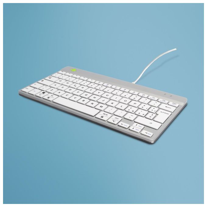 R-Go Tools RGOCOITWDWH Tastiera Ufficio USB QWERTY Italiano Bianco