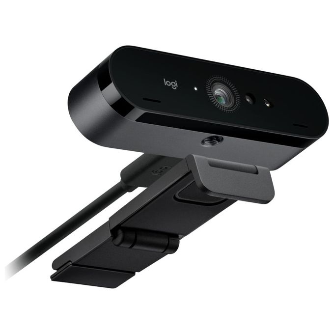 Logitech Brio Stream Webcam per Streaming Ultra HD 4K Veloce a 1080p-60fps, Campo Visivo Regolabile, Funziona con Skype, Zoom, Xsplit, Youtube, PC-Xbox-Mac, Nero