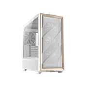 Antec Flux Wood White 5 Ventole Pwm Incluse Pannello Frontale ad Alto Flusso d'aria con Legno di Betulla Type-C Radiatore da 420mm e Supporto per Scheda Madre con Connessione Posteriore