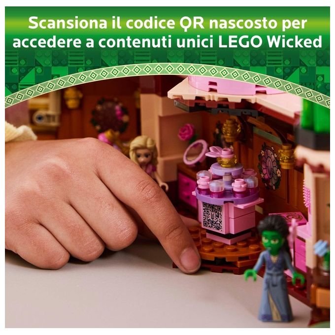 LEGO Wicked 75683 - Dormitorio di Glinda and Elphaba, Set da 740 pezzi con Minidoll Day and Night, Accessori, Valigetta Decorativa, Eta' 8+