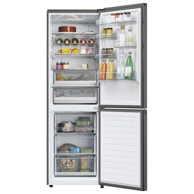Haier 2D 60 Serie 5 HDPW5618CNPD Frigorifero Combinato Libera Installazione 352 Litri Classe Energetica C Acciaio Inox