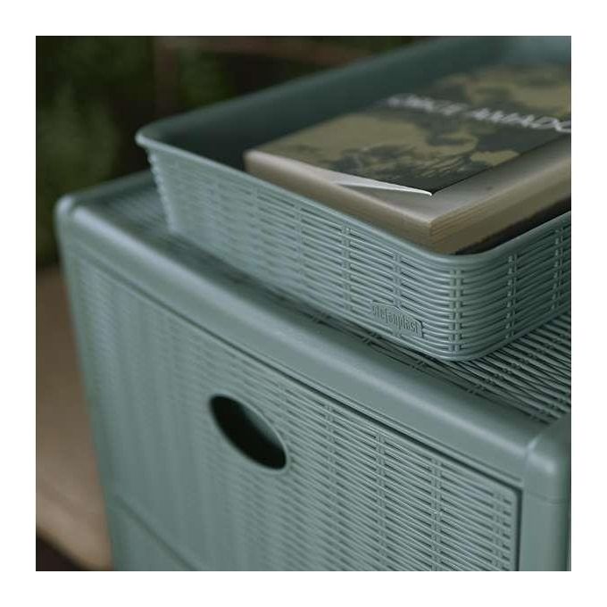 Stefanplast Cassettiera 4 Cassetti Elegance Verde 40x40x80cm