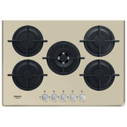 Hotpoint HAGD 72S-CH Piano Cottura a Gas 5 Zone 73 cm  Champagne