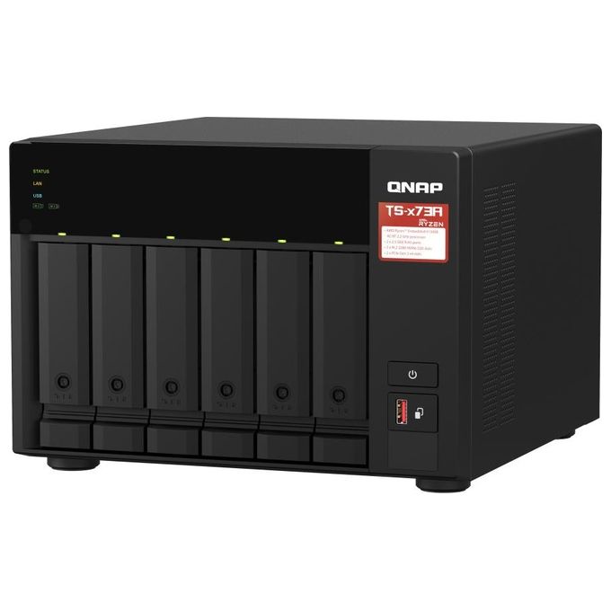 Qnap TS-673A NAS Tower Collegamento Ethernet LAN Antracite V1500B