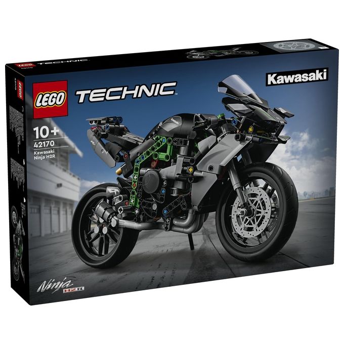 LEGO Technic 42170 Motocicletta Kawasaki Ninja H2R, Giochi per Bambini 10+, Modellino di Moto Giocattolo in Scala da Costruire