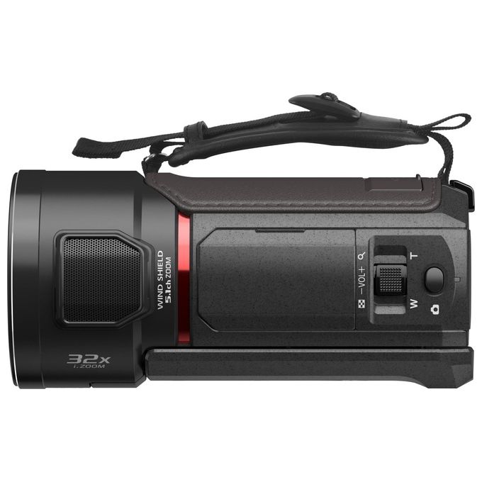 Panasonic HC-VX3E-K Videocamera Compatta Ultra HD 4K Grandangolo 25 mm Zoom ottico 24x 4K Cropping Nero