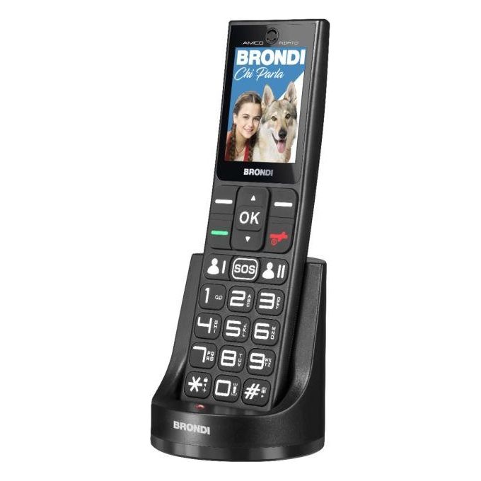 Brondi Cordless Amico Fidato Controllo Remoto Tasto Sos Nero