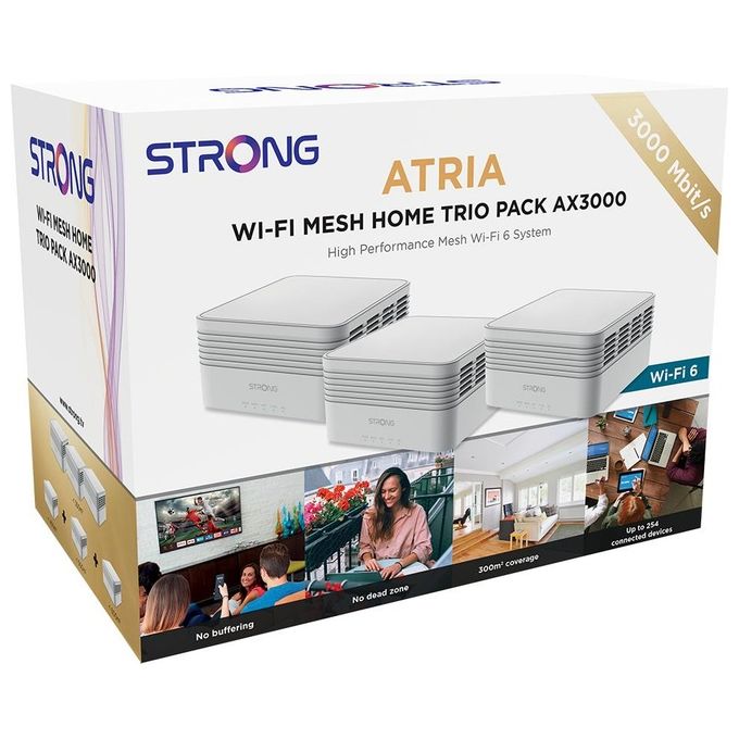 Strong MESHTRIAX300 3 X Atria Wi-Fi Mesh AX3000 ADD-ON