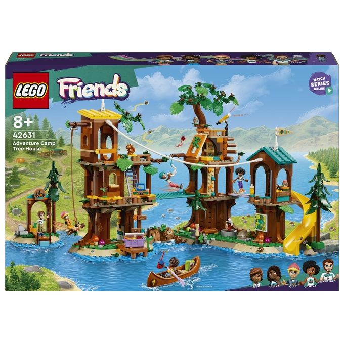 LEGO Friends La Casa sull'Albero al Campo Avventure Gioco Educativo per Bambine e Bambini da 8 Anni con Casa da Costruire 5 Mini Bamboline e 5 Animali Giocattolo Idea Regalo di Compleanno 42631