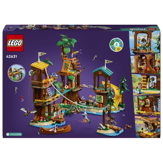 LEGO Friends La Casa sull'Albero al Campo Avventure Gioco Educativo per Bambine e Bambini da 8 Anni con Casa da Costruire 5 Mini Bamboline e 5 Animali Giocattolo Idea Regalo di Compleanno 42631