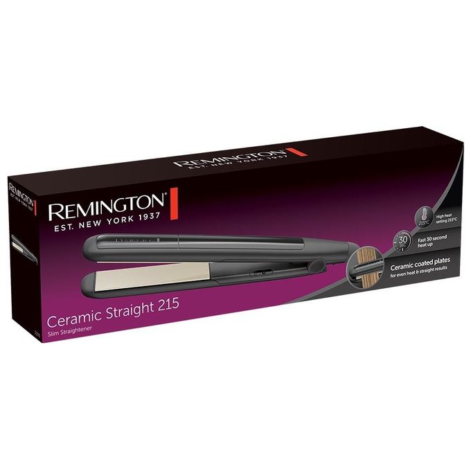 Remington Piastra Capelli S1370 Ceramic Straight 215 Slim Black