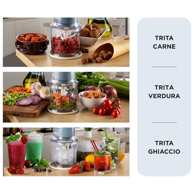 Ariete 0438-05 Tritaverdure Elettrico 0.6 Litri 400W Blu