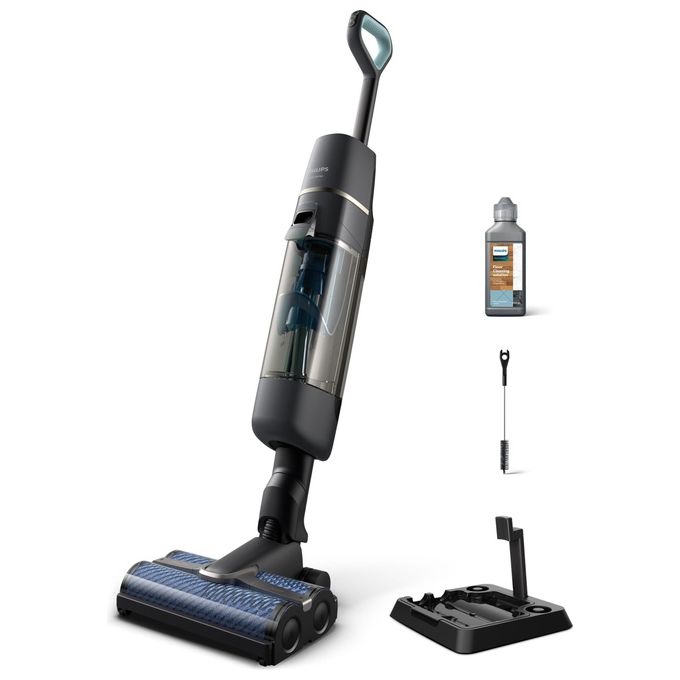 Philips AquaTrio 7000 Serie XW7110-01 Lavapavimenti Senza Filo Wet e Dry per Pulizia Efficace e Facile