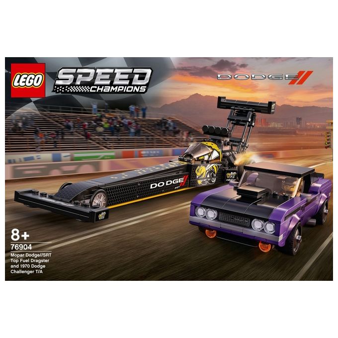 LEGO Speed Champions Mopar Dodge--Srt Top Fuel Dragster E 1970 Dodge Challenger T-A