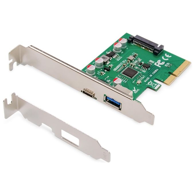 Digitus Scheda Pci-express Usb Type-C con Usb-A