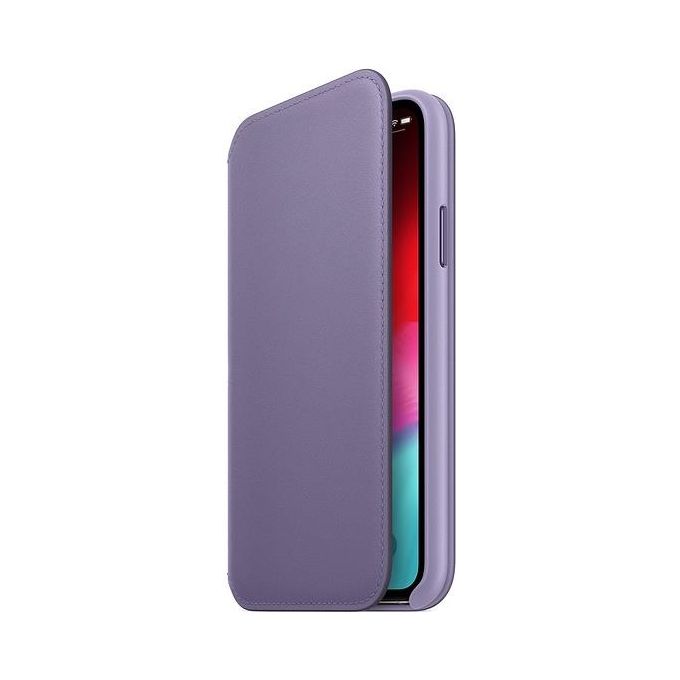Apple Custodia Folio in Pelle per iPhone XS Lilla
