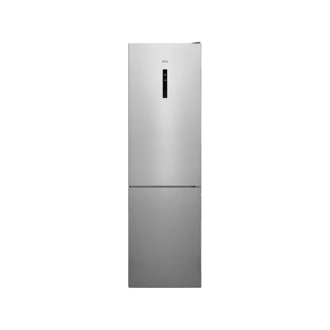 AEG RCB736D5MX Frigorifero Combinato Capacita' 366 Litri Classe energetica D Total No Frost Display Digitale Esterno Cooling 360 201 cm Acciaio Inox