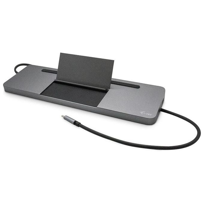 I-Tec C31FLATDOCKPDPRO Metal Usb-C Ergonomic 4K 3x Display Docking Station con Power Delivery 85W