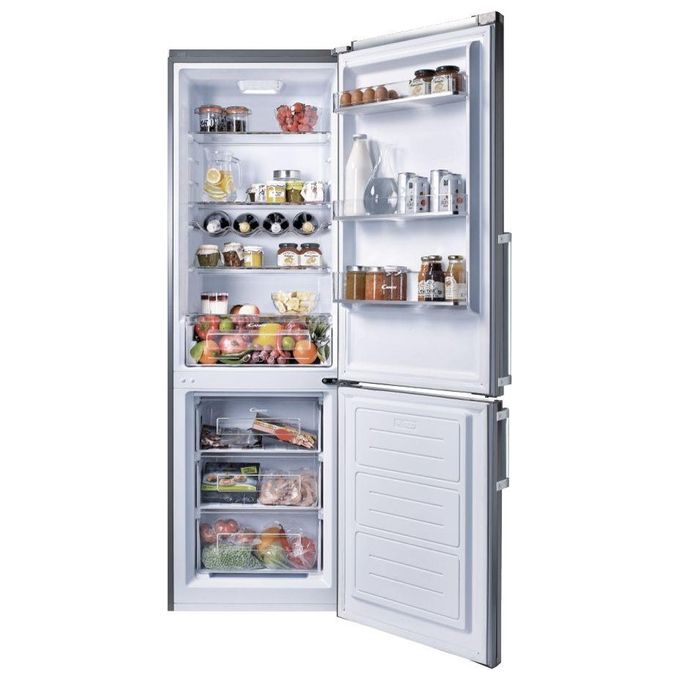 Candy CCBS 6182XH-2N Frigorifero Combinato Capacita' 220 Litri Classe energetica F Statico Maniglia Esterna 185 cm Inox