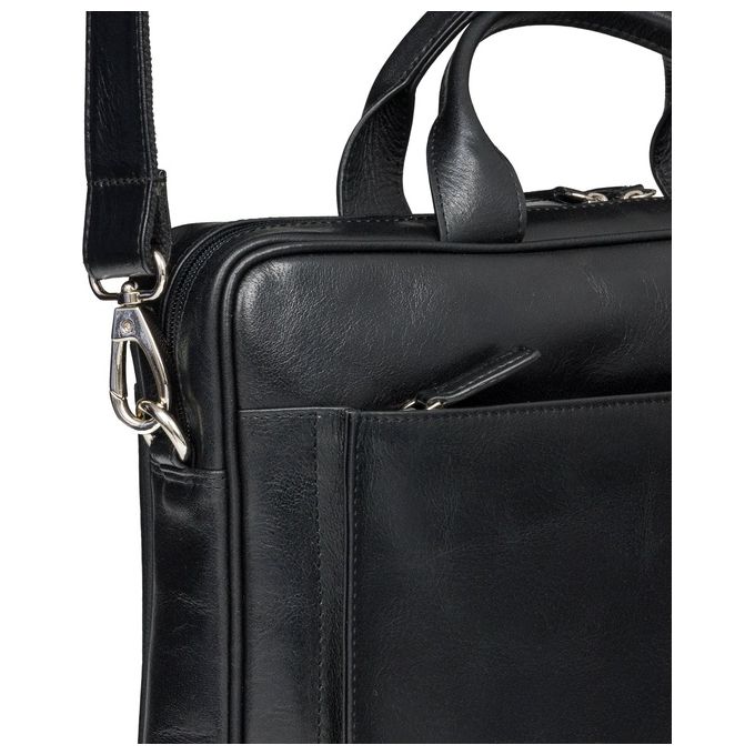 Dbramante 1928  Borsa in Pelle Amalienborg per Notebook 15'' Nera