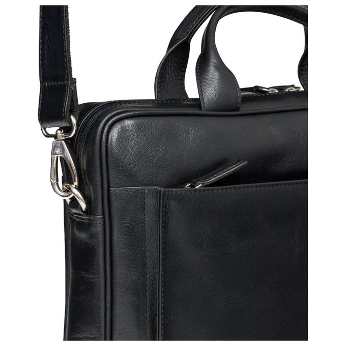 Dbramante 1928  Borsa in Pelle Amalienborg per Notebook 15'' Nera