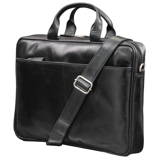 Dbramante 1928  Borsa in Pelle Amalienborg per Notebook 15'' Nera