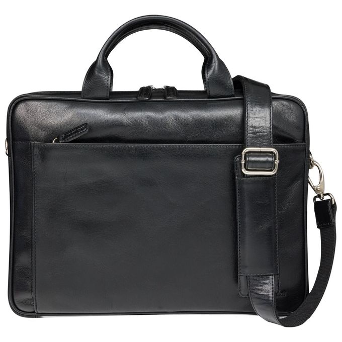 Dbramante 1928  Borsa in Pelle Amalienborg per Notebook 15'' Nera
