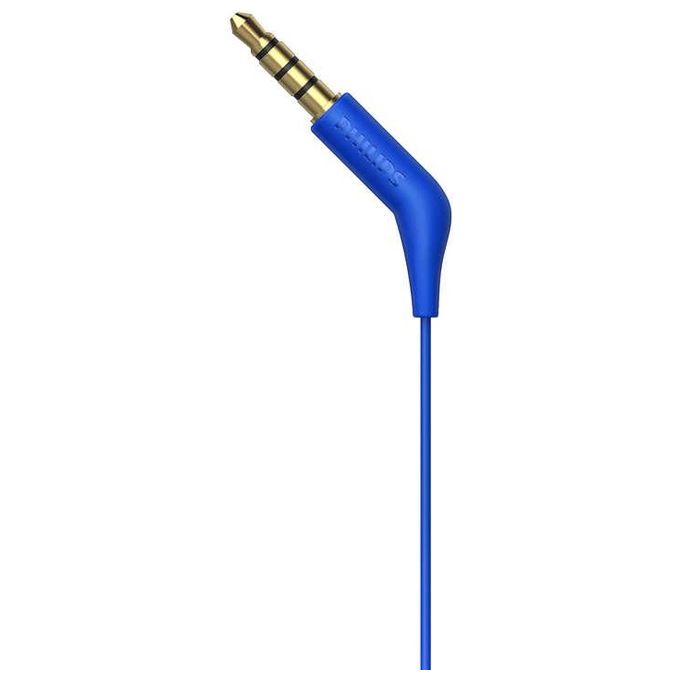 Philips TAE1105BL Auricolari con Microfono Caps Intercambiabili blu