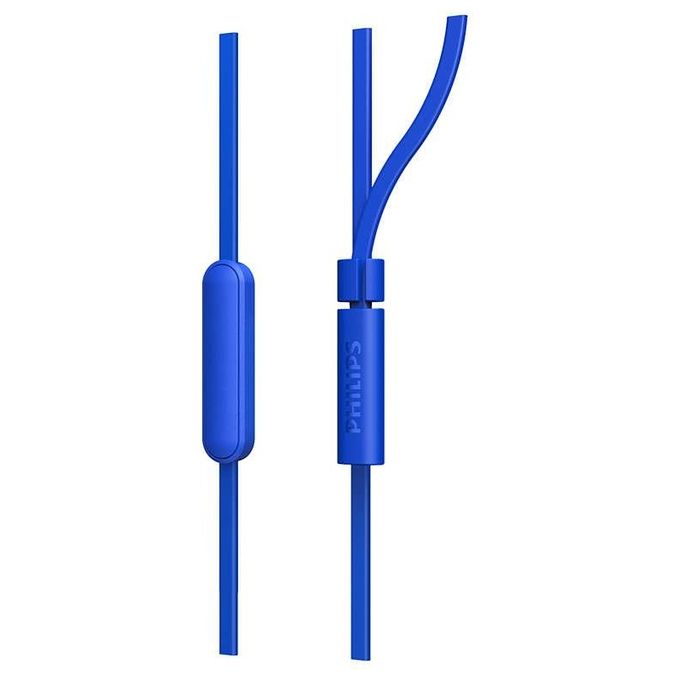 Philips TAE1105BL Auricolari con Microfono Caps Intercambiabili blu