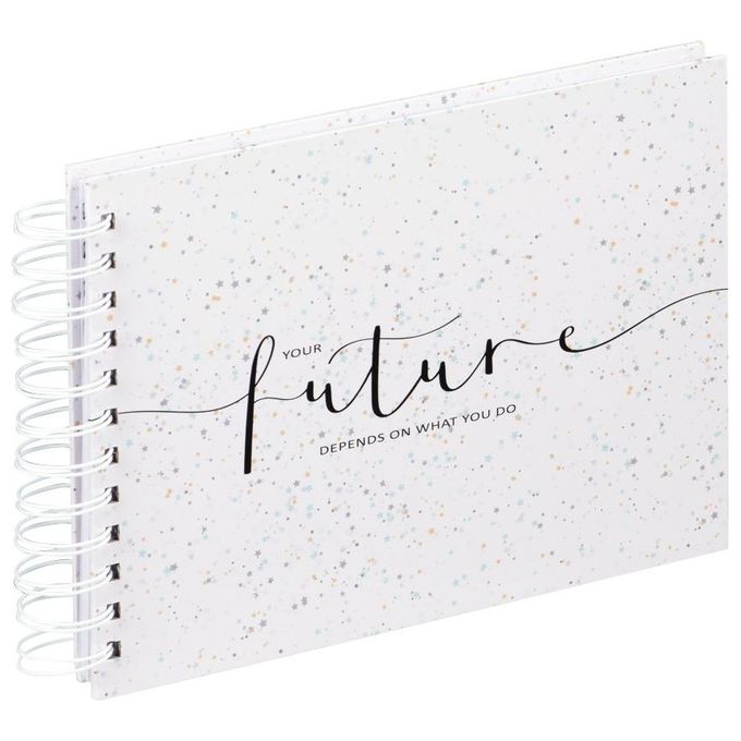Hama Letterings Future Album Fotografico 24x17cm 50 Pagine Bianche a Spirale