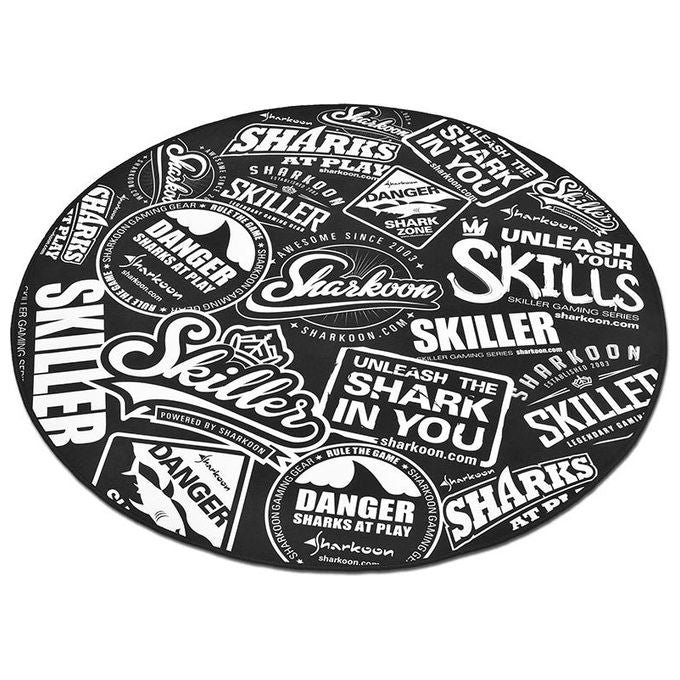 Sharkoon Tappeto per Sedia Gaming Diametro 120cm Spessore 5mm Base Antiscivolo