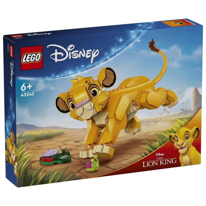 LEGO Disney Simba il Cucciolo del Re Leone Giochi di Fantasia per Bambini e Bambine da 6 Anni Personaggio Giocattolo Costruibile con Parti Snodabili dal Film d'Animazione Idea Regalo 43243