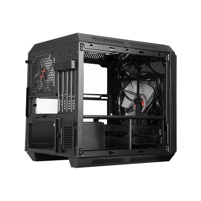 ITek QBO 8 EVO Nero Micro ATX, USB3, 200+120mm ARGB Fan, Card Reader, 3X Trasp Window