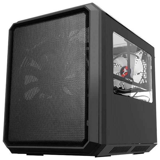 ITek QBO 8 EVO Nero Micro ATX, USB3, 200+120mm ARGB Fan, Card Reader, 3X Trasp Window