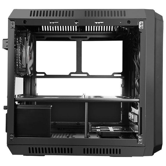 ITek QBO 8 EVO Nero Micro ATX, USB3, 200+120mm ARGB Fan, Card Reader, 3X Trasp Window