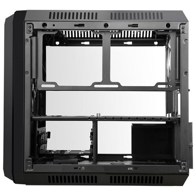 ITek QBO 8 EVO Nero Micro ATX, USB3, 200+120mm ARGB Fan, Card Reader, 3X Trasp Window