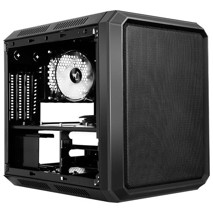 ITek QBO 8 EVO Nero Micro ATX, USB3, 200+120mm ARGB Fan, Card Reader, 3X Trasp Window