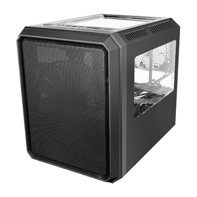 ITek QBO 8 EVO Nero Micro ATX, USB3, 200+120mm ARGB Fan, Card Reader, 3X Trasp Window