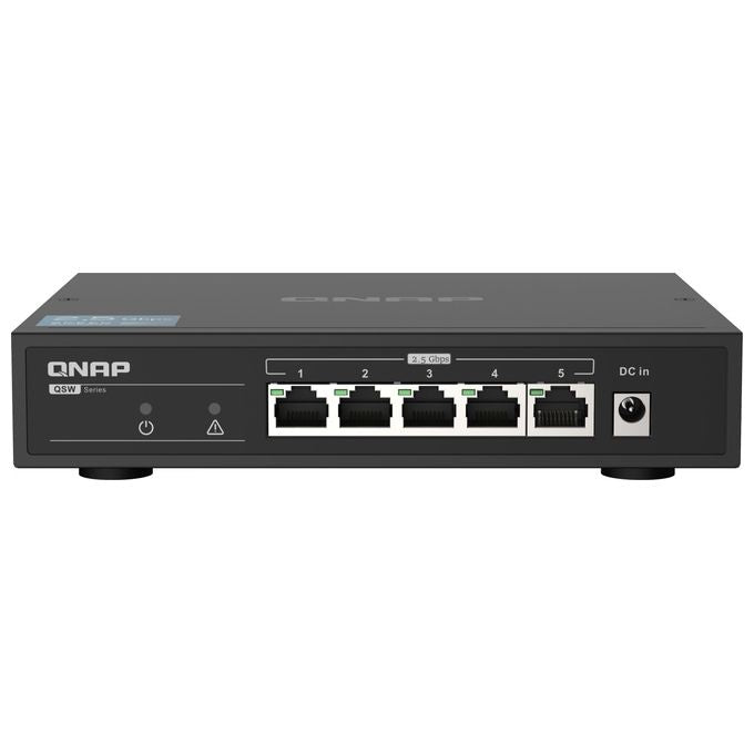 Qnap QSW-1105-5T Switch 5 Porte 25Gbps con Rj45 Unmanaged Switch