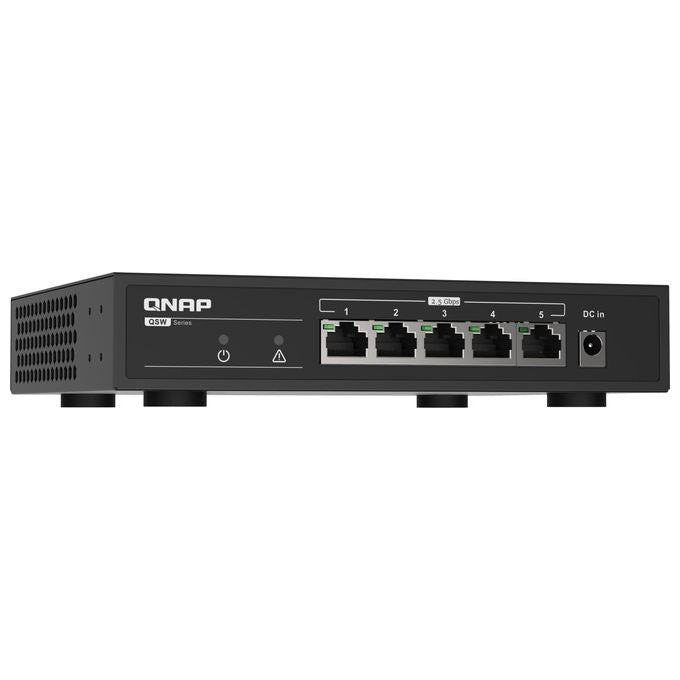 Qnap QSW-1105-5T Switch 5 Porte 25Gbps con Rj45 Unmanaged Switch