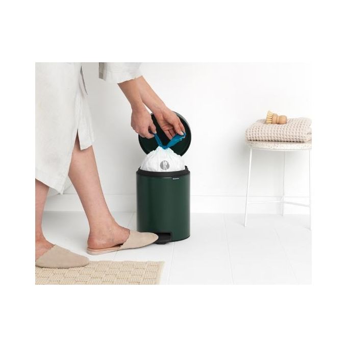 Brabantia Pedal Bin Newicon Pattumiera a Pedale 5 Litri Pine Green
