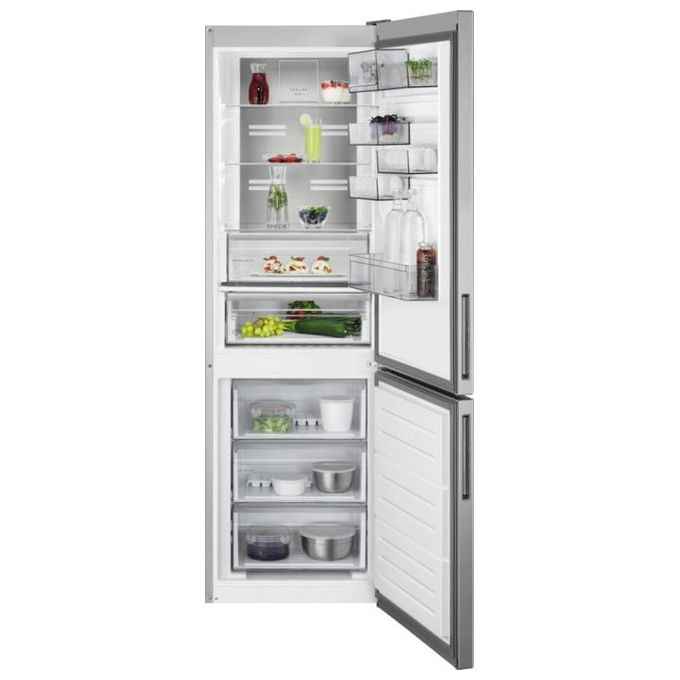 AEG RCB732D5MX Frigorifero Combinato Capacita' 330 Litri Classe energetica D Total No Frost Illuminazione LED Cooling 360 186 cm Acciaio Inox