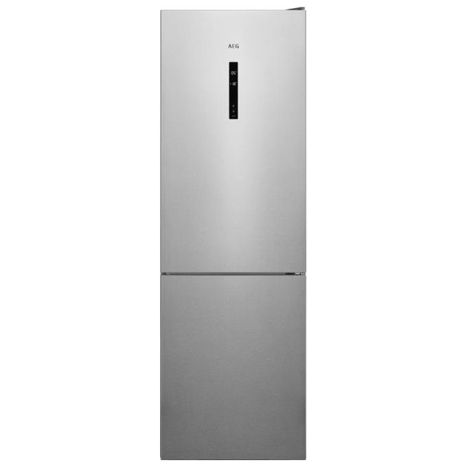 AEG RCB732D5MX Frigorifero Combinato Capacita' 330 Litri Classe energetica D Total No Frost Illuminazione LED Cooling 360 186 cm Acciaio Inox