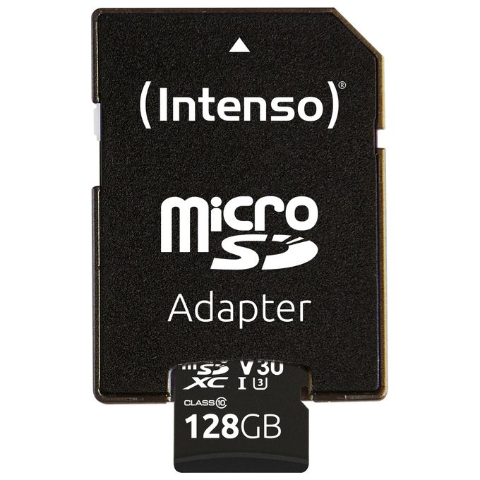 Intenso 3433491 MicroSDHC con Adattatore 128Gb Uhs