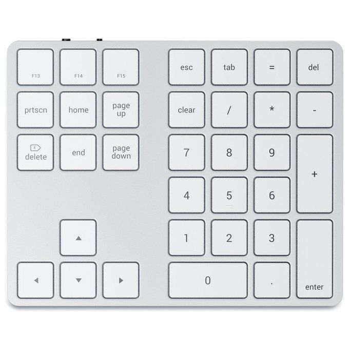 Satechi Tastierino Numerico Esteso Bluetooth a 34 Tasti Argento