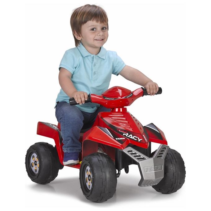 FEBER Quad Racy 6V veicolo elettrico per bambini ideale per divertirsi all'aria aperta con un design accattivante e sicuro