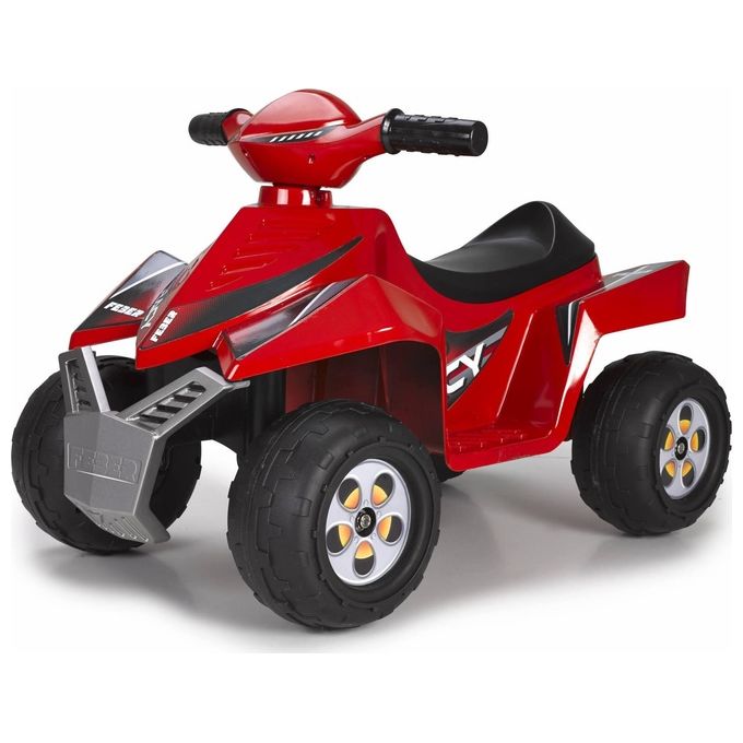 FEBER Quad Racy 6V veicolo elettrico per bambini ideale per divertirsi all'aria aperta con un design accattivante e sicuro