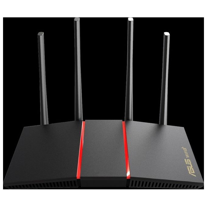 ASUS RT-AX55 AX1800 Router Dual Band, WiFi 6 (802.11ax), Supporto MU-MIMO e OFDMA, AiProtection, AiMesh, Nero