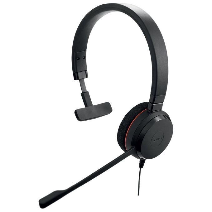 JABRA Evolve 20 MS Mono USB-C Cuffie Padiglione Auricolare Nero per VoIP